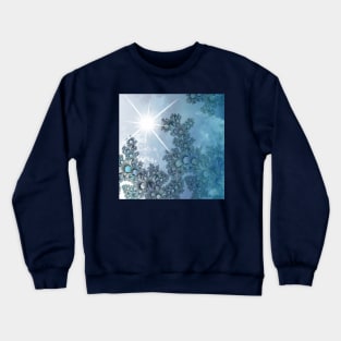 Sunlight through Abstract Leaves Crewneck Sweatshirt